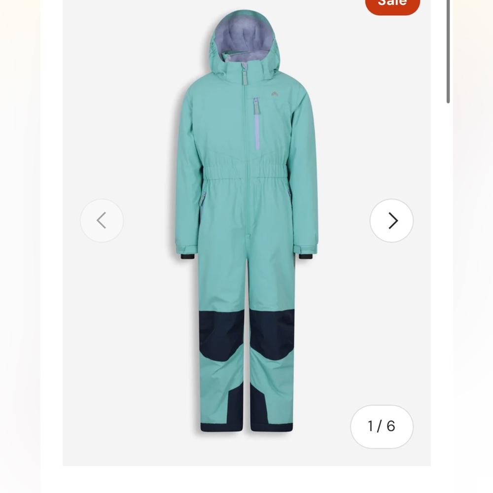 EMS Kids Waterproof Snowsuit in Pale Green
